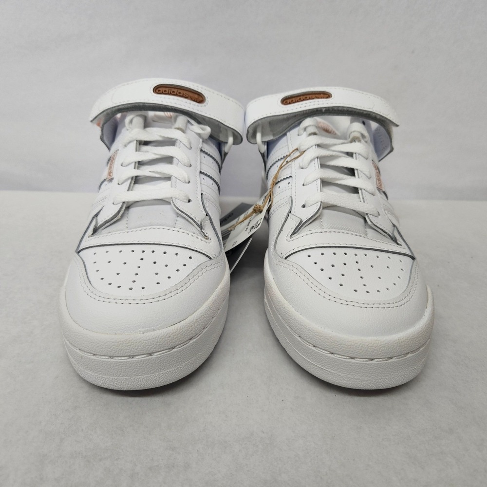 Adidas Forum Low Casual Sneakers HQ7105 White Rose Gold Metallic Women's Size 9 - Picture 5 of 11